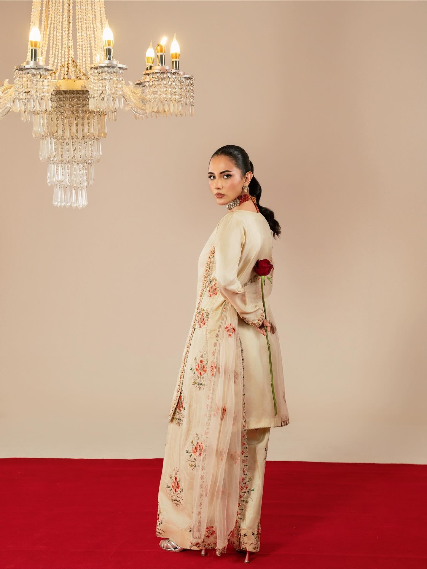 Handmade Embroided Farshi Set