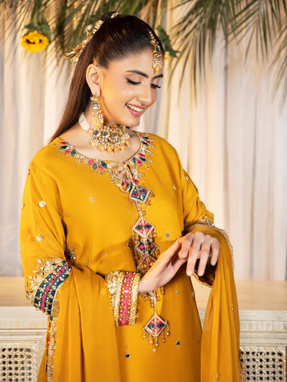 Chiffon Multi Gotti Long Shirt
