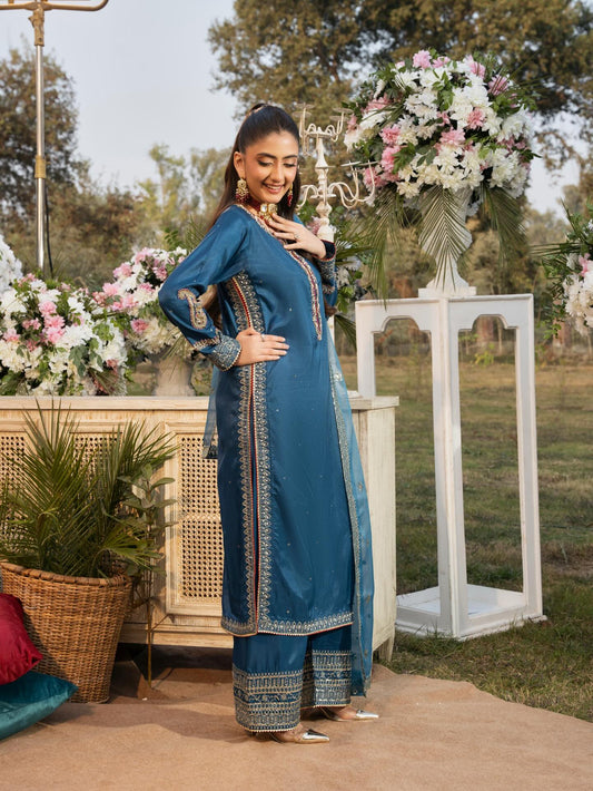 Luxury Silk Long Side Pannel Shirt