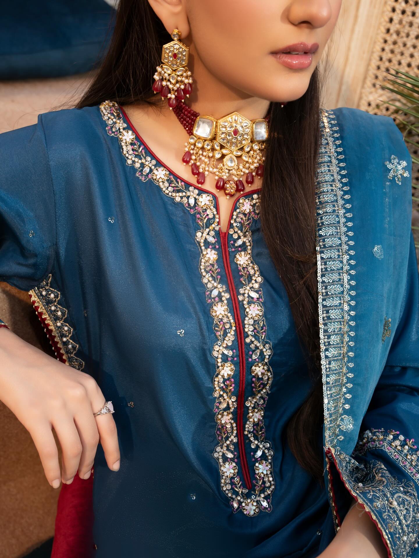 Luxury Silk Long Side Pannel Shirt