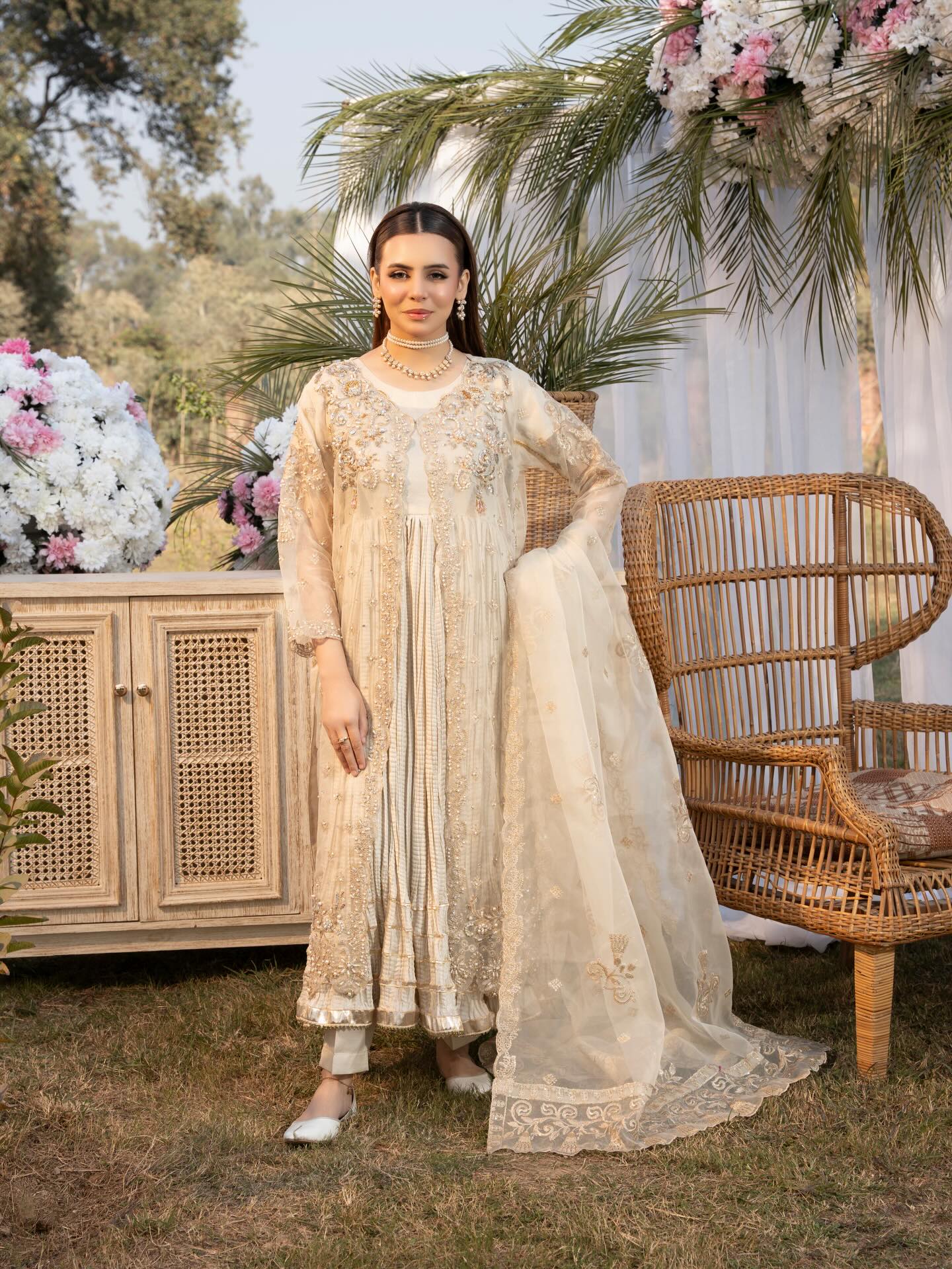 Luxury 4PC Open Gown