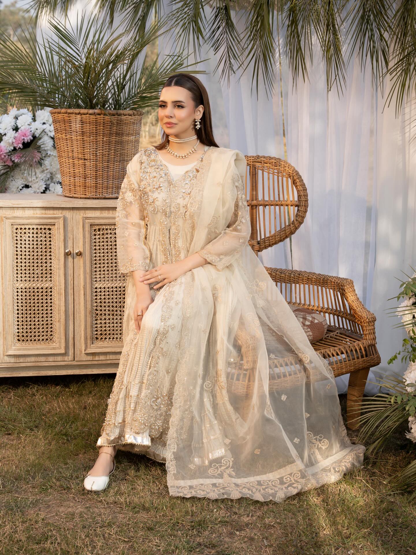 Luxury 4PC Open Gown