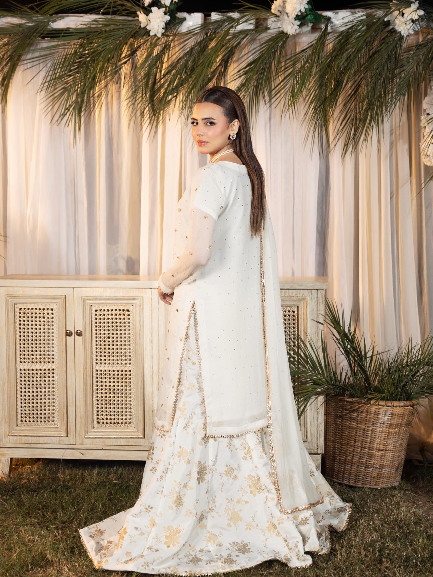 New Flared Chiffon Sharara 3PC